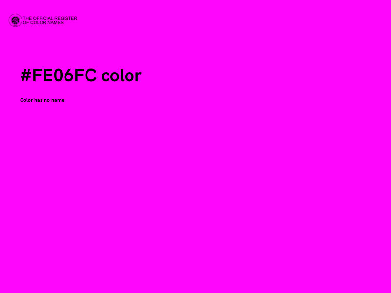 #FE06FC color image