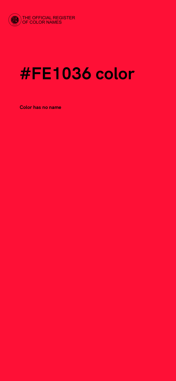 #FE1036 color image