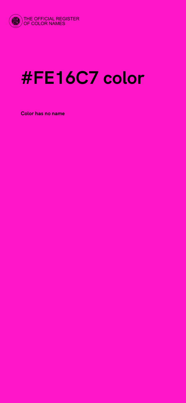 #FE16C7 color image