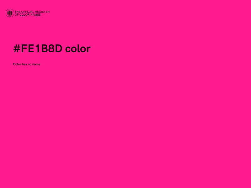 #FE1B8D color image
