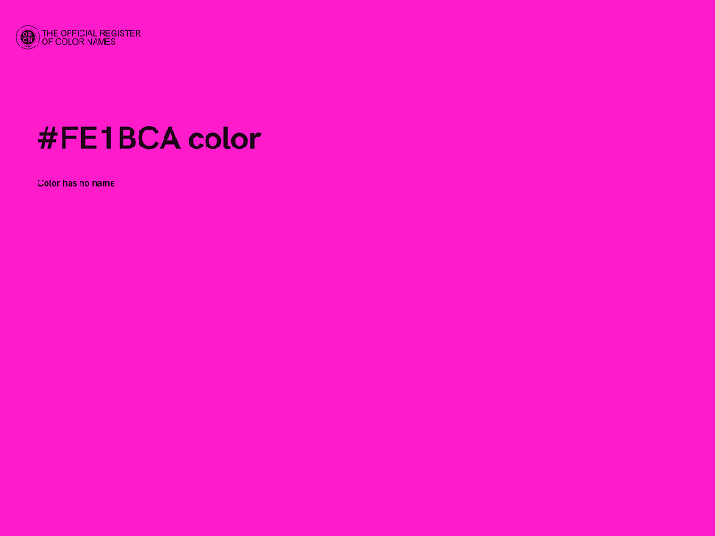 #FE1BCA color image