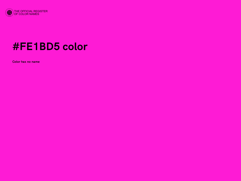 #FE1BD5 color image