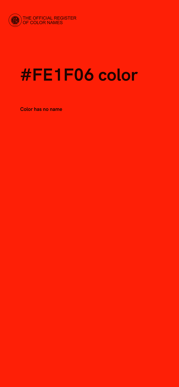 #FE1F06 color image