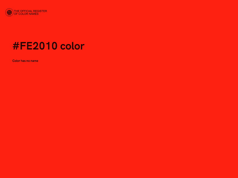 #FE2010 color image
