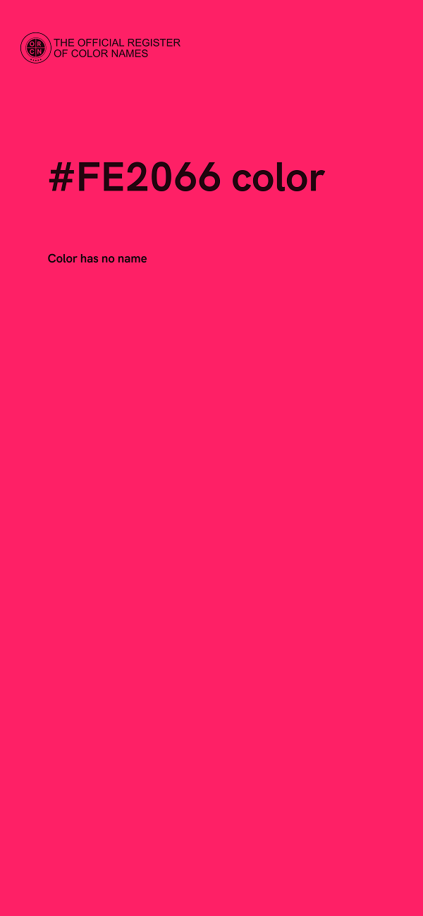 #FE2066 color image
