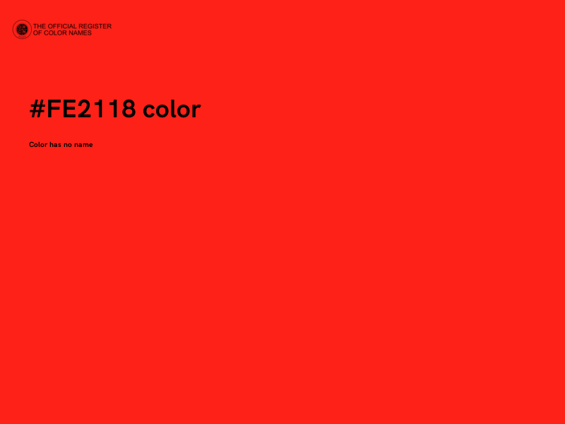#FE2118 color image