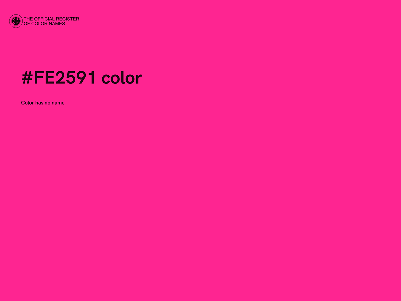 #FE2591 color image