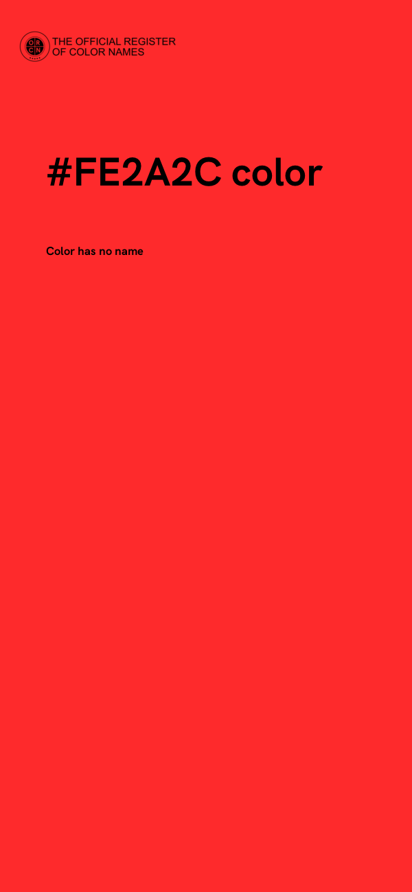 #FE2A2C color image