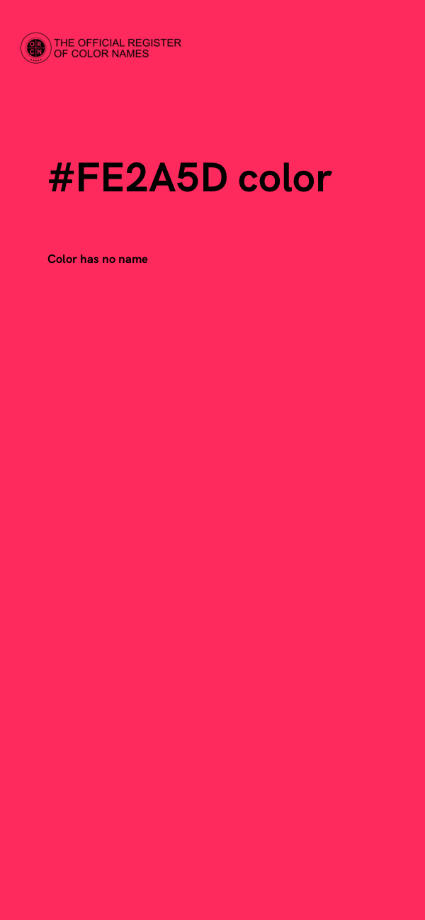 #FE2A5D color image