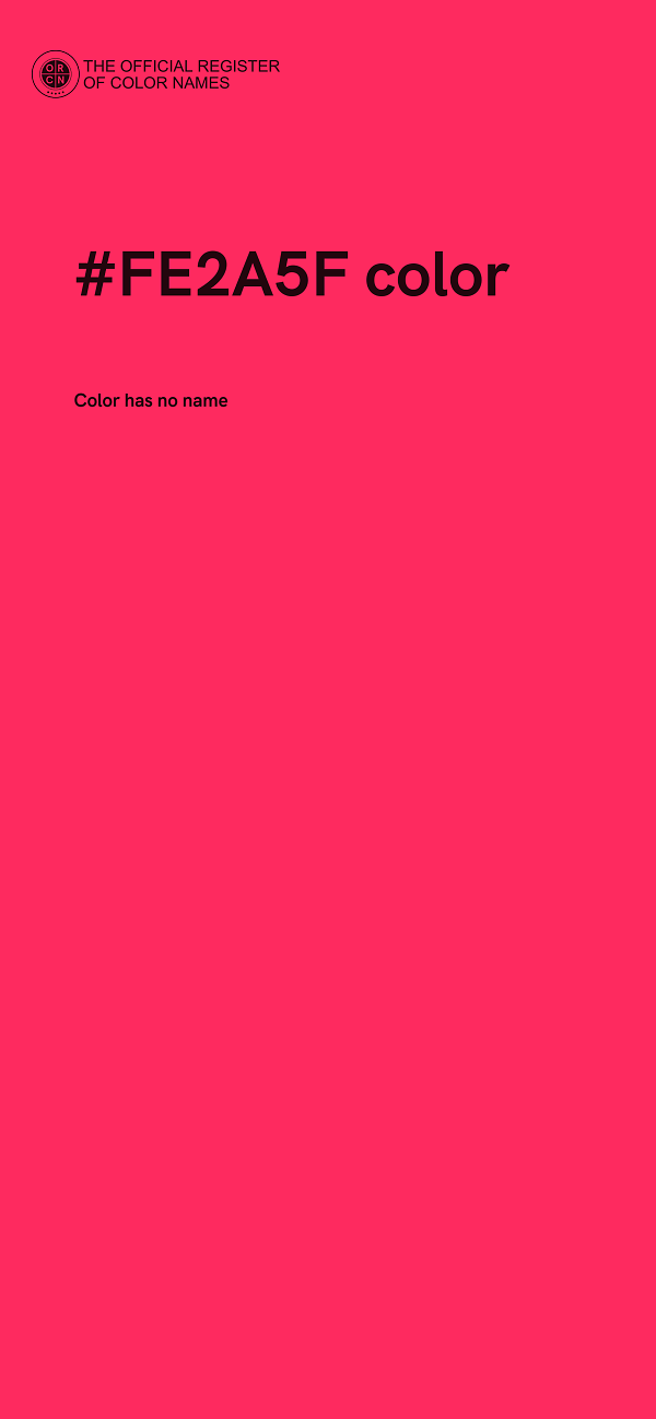 #FE2A5F color image