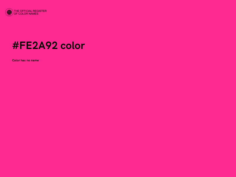 #FE2A92 color image