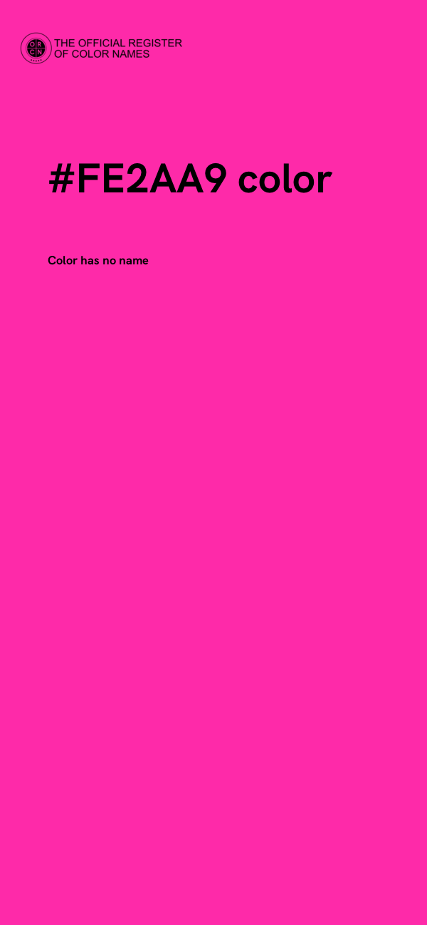 #FE2AA9 color image