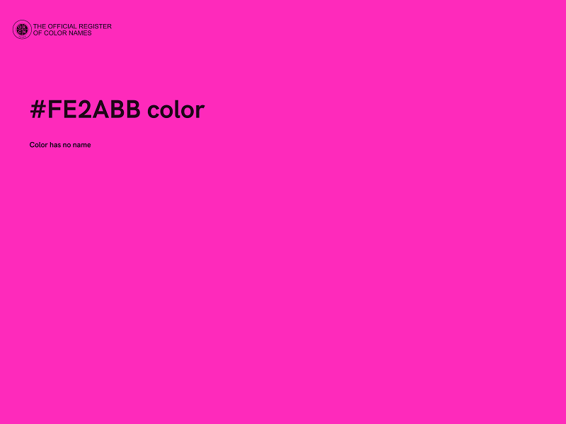 #FE2ABB color image