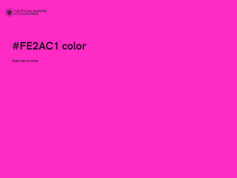#FE2AC1 color image