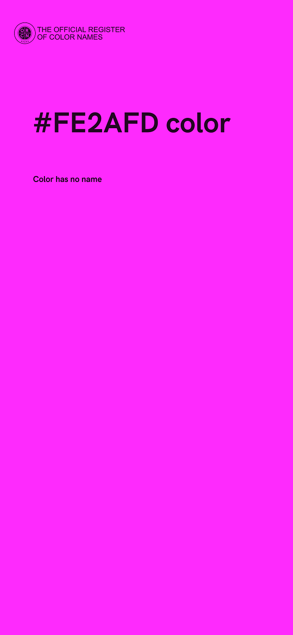 #FE2AFD color image