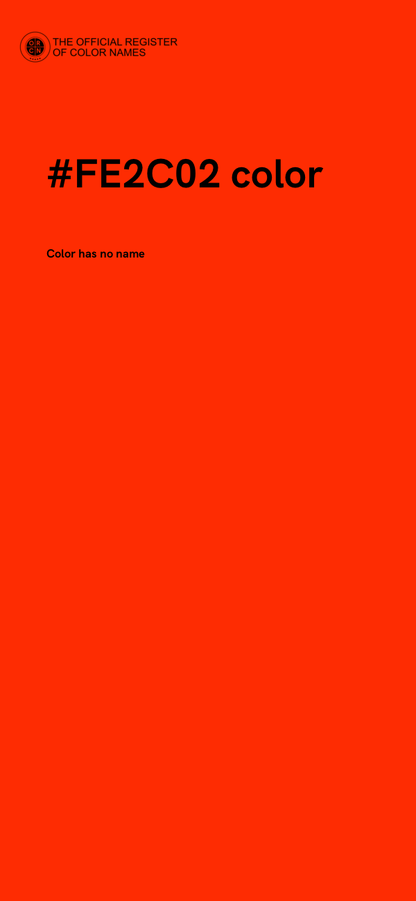 #FE2C02 color image
