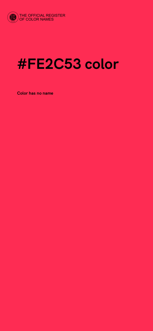 #FE2C53 color image