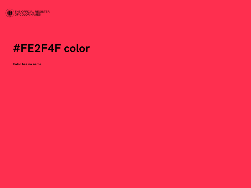 #FE2F4F color image