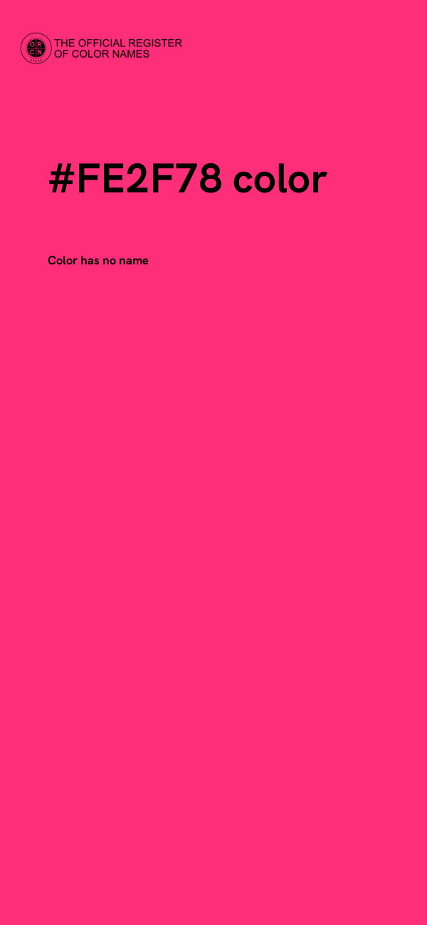 #FE2F78 color image