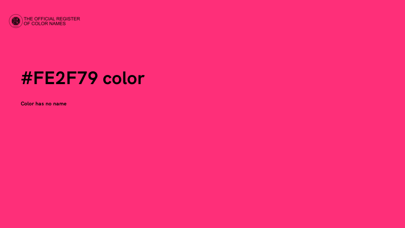 #FE2F79 color image
