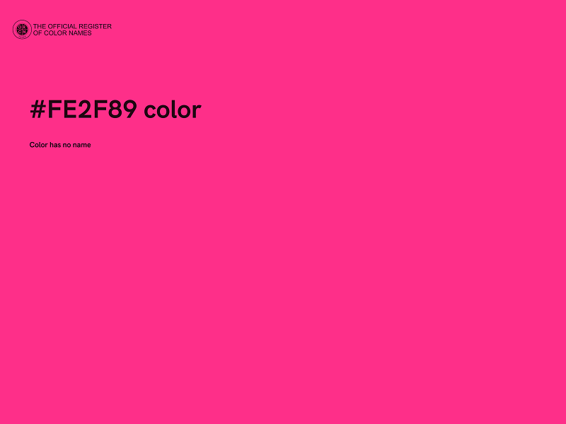 #FE2F89 color image