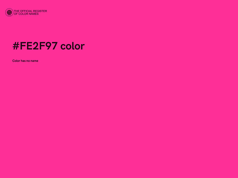 #FE2F97 color image