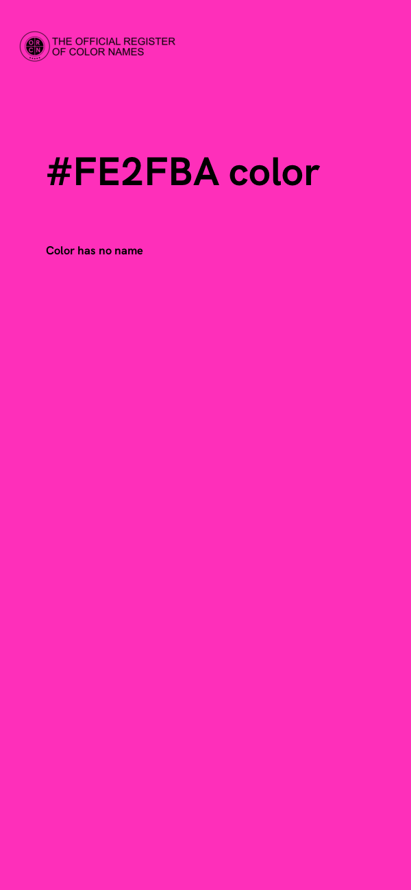 #FE2FBA color image