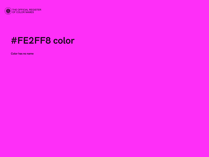 #FE2FF8 color image