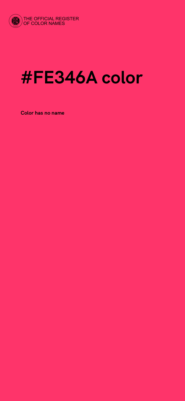 #FE346A color image
