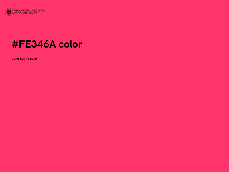 #FE346A color image