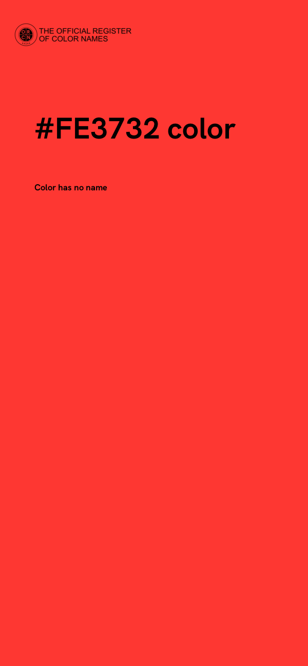 #FE3732 color image