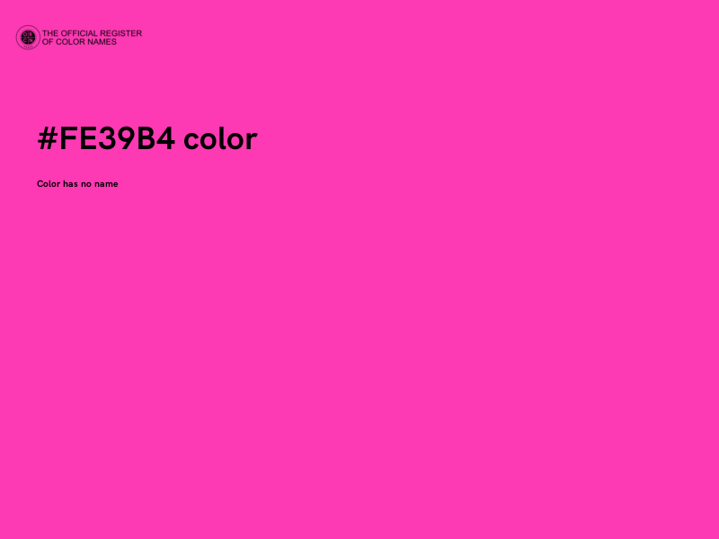 #FE39B4 color image