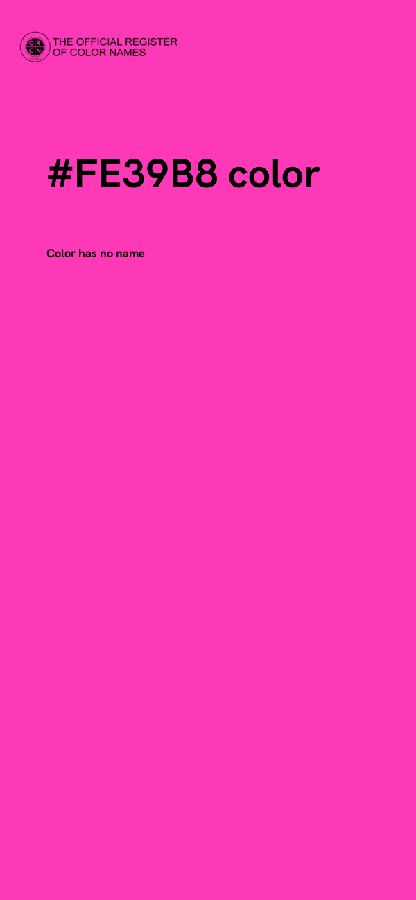 #FE39B8 color image