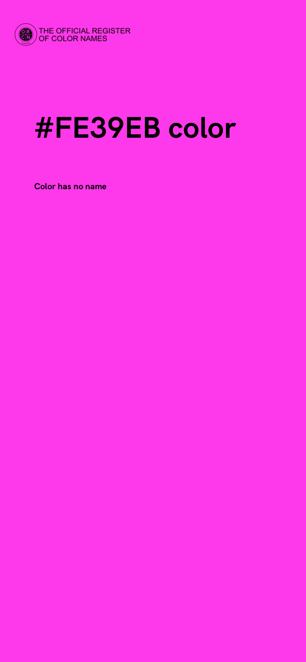 #FE39EB color image