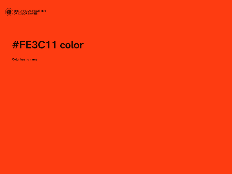 #FE3C11 color image