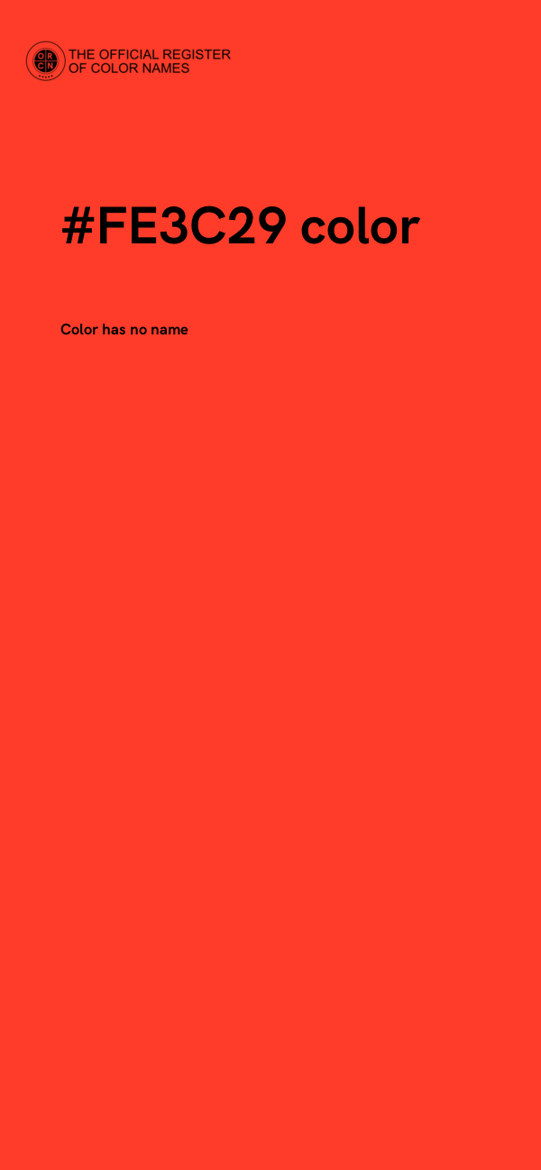 #FE3C29 color image