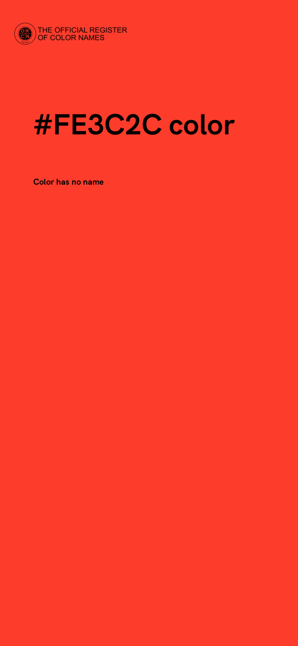 #FE3C2C color image