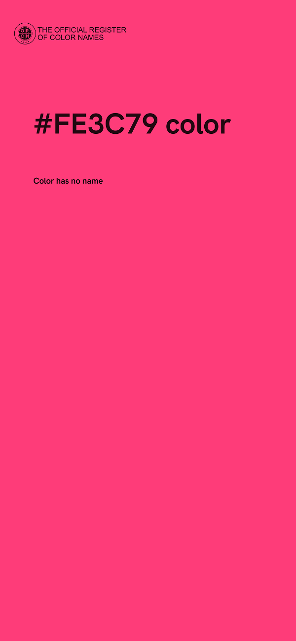 #FE3C79 color image