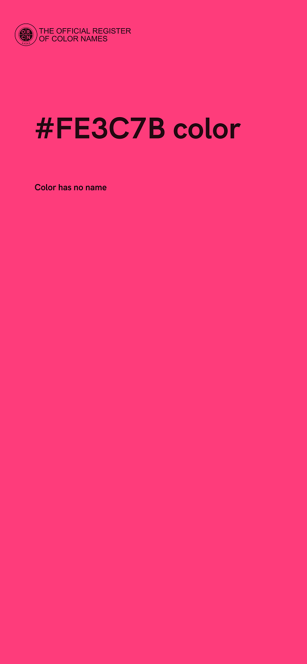 #FE3C7B color image