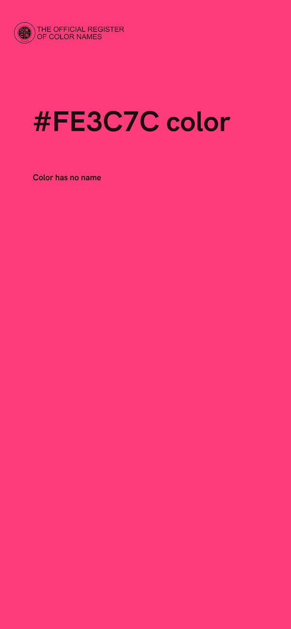 #FE3C7C color image