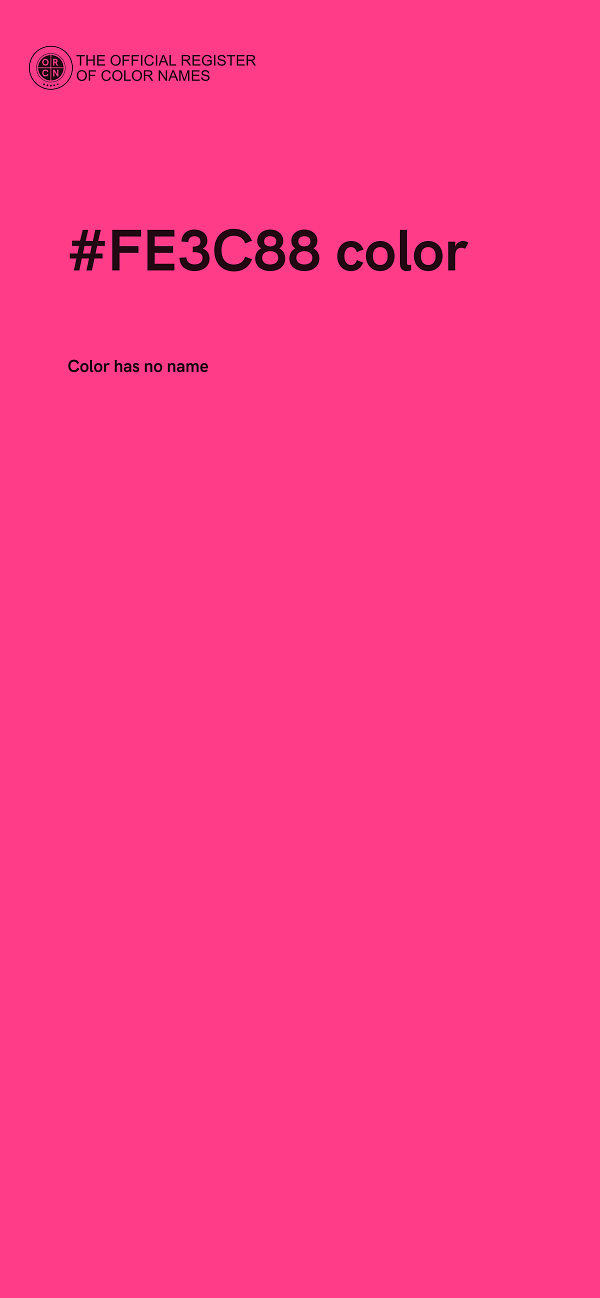 #FE3C88 color image