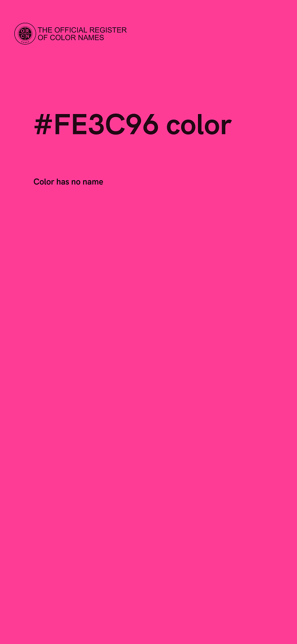 #FE3C96 color image