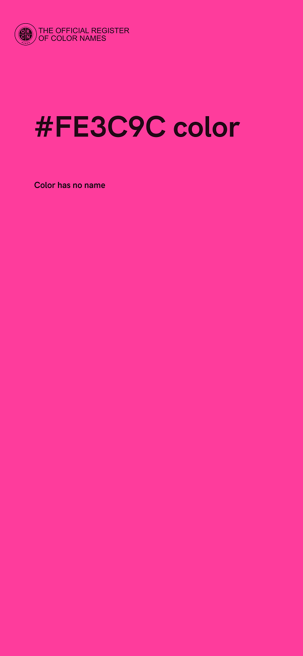 #FE3C9C color image