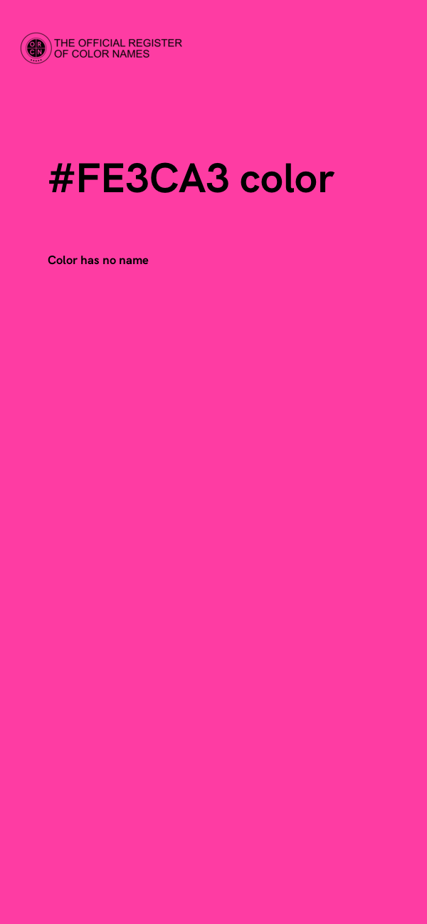#FE3CA3 color image