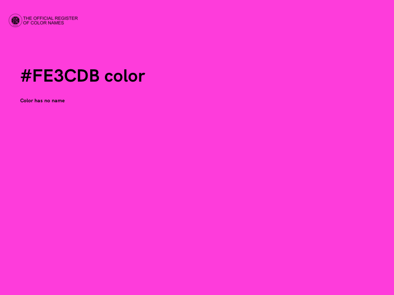 #FE3CDB color image