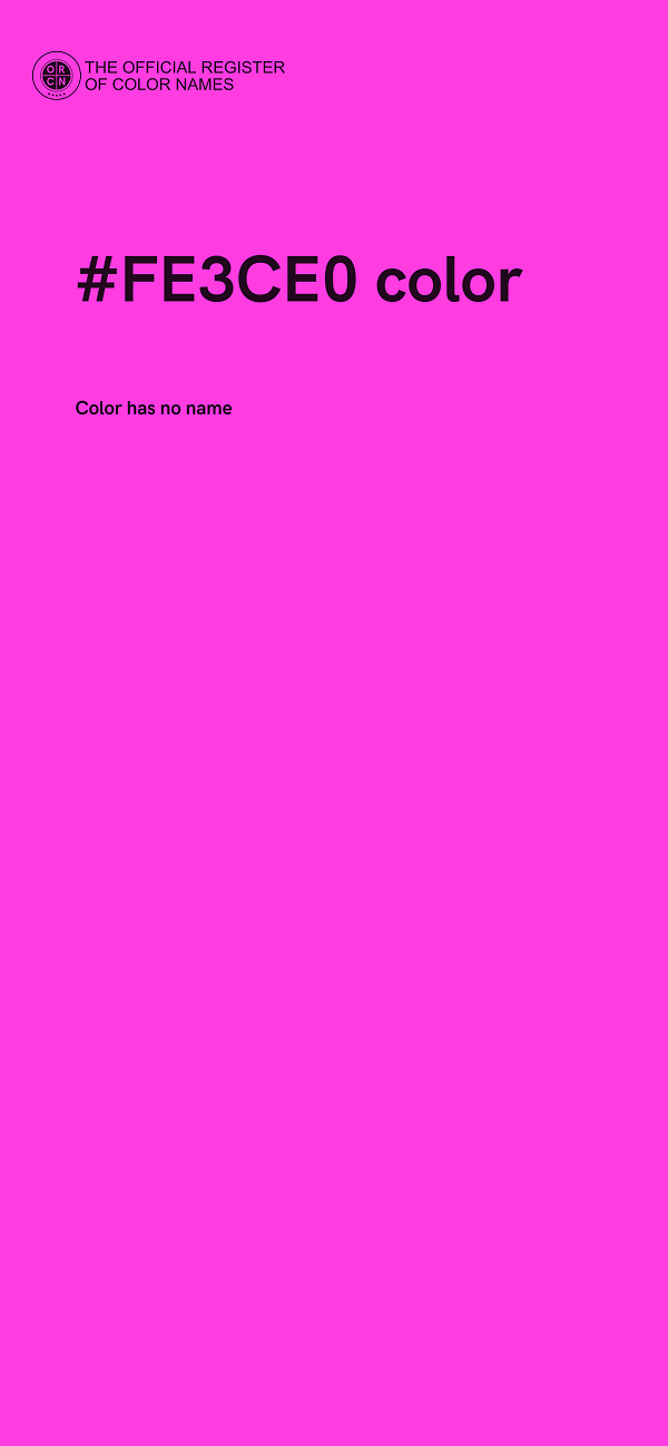 #FE3CE0 color image