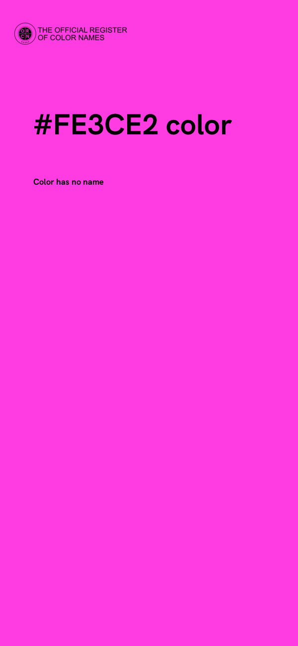 #FE3CE2 color image