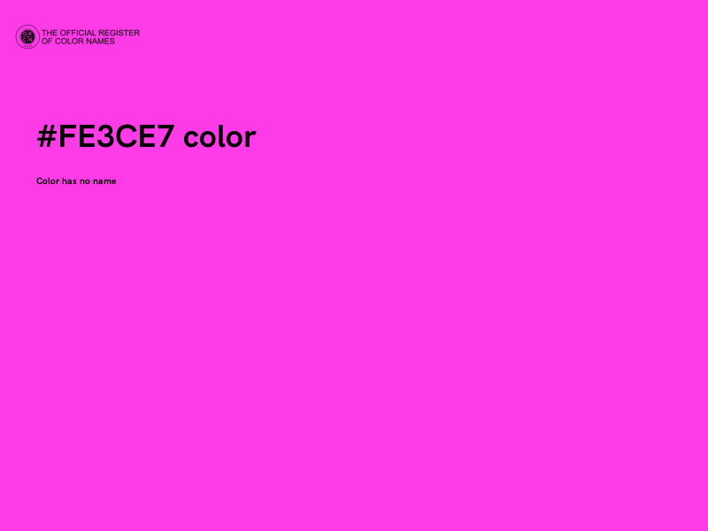 #FE3CE7 color image