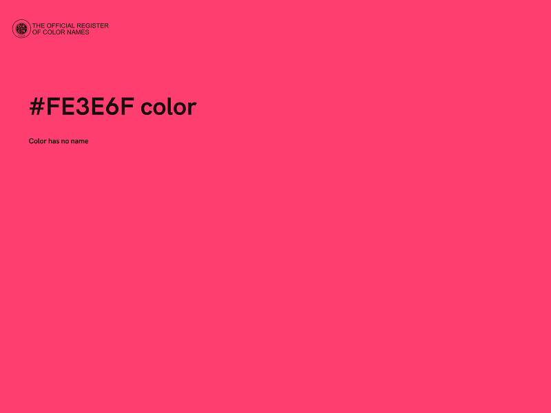 #FE3E6F color image