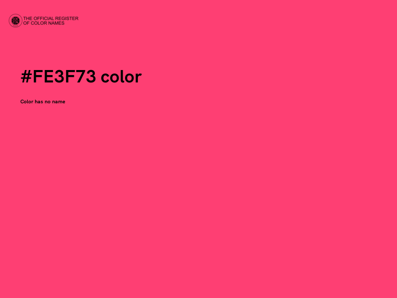 #FE3F73 color image